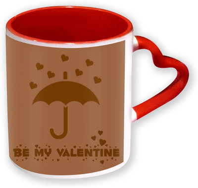 Heyworlds Be My Valentine Day Gifts Heart Shape Red Color with Handle 1 Ceramic Mug(325 ml), Multicolor
Heyworlds Be My Valentine Day Gifts Heart Shape Red Color with Handle 1 Ceramic Mug(325 ml), Multicolor