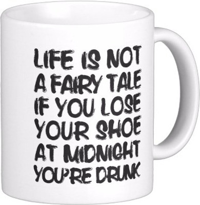 Exoctic Silver Best Quoted Coffee 00124 Ceramic Mug(300 ml), Multicolor