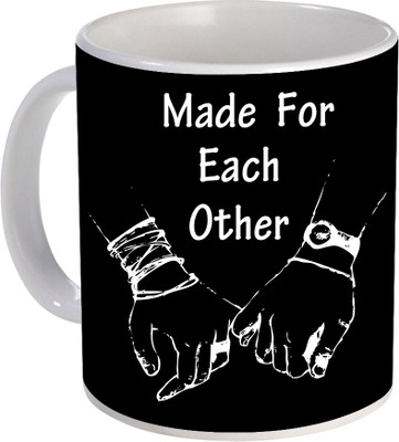 SKY TRENDS Made For Each Other A Nice Gift FOr GIrlfriend, Boyfriend, Husband, Wife, Friend for Valentine Day Design (106) Ceramic Mug(320 ml), White
SKY TRENDS Made For Each Other A Nice Gift FOr GIrlfriend, Boyfriend, Husband, Wife, Friend for Valentine Day Design (106) Ceramic Mug(320 ml), White