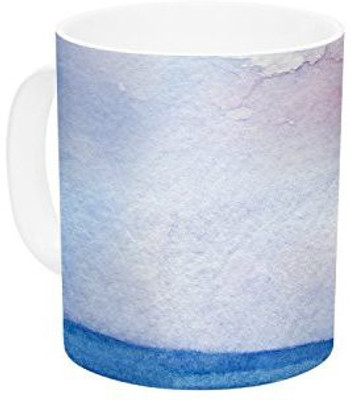 Kess InHouse InHouse Rosie Brown Wet Sand Beach View Ceramic Coffee, 11 oz, Multicolor Ceramic Mug(60 ml)