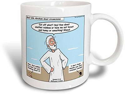 3dRose Genesis 17 Easy To Hide I'mpossible To Deny Bible Circumcision Covenant Rainbow Ceramic, 15 oz, White Ceramic Mug(60 ml), Multicolor
3dRose Genesis 17 Easy To Hide I'mpossible To Deny Bible Circumcision Covenant Rainbow Ceramic, 15 oz, White Ceramic Mug(60 ml), Multicolor