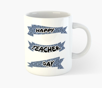 Deeher Gifts Best teacher ever - design 2 Ceramic Mug(350 ml), Multicolor