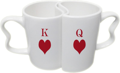 Ucard Valentines Day King Queen Hearts Couple Bone China, Ceramic, Porcelain Mug(325 ml), Multicolor
Ucard Valentines Day King Queen Hearts Couple Bone China, Ceramic, Porcelain Mug(325 ml), Multicolor