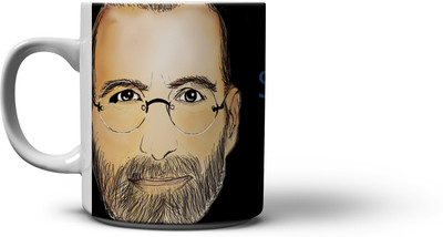 The Nodding Head 300ml Black Stay Hungry Stay Foolish - Steve Ceramic Mug(300 ml), Multicolor
The Nodding Head 300ml Black Stay Hungry Stay Foolish - Steve Ceramic Mug(300 ml), Multicolor