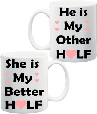 ME&YOU Gift for Husband/Wife/Boyfriend/Girlfriend On Valentine's Day And Anniversary Ceramic Mug(325 ml, Pack of 2), Multicolor
ME&YOU Gift for Husband/Wife/Boyfriend/Girlfriend On Valentine's Day And Anniversary Ceramic Mug(325 ml, Pack of 2), Multicolor
