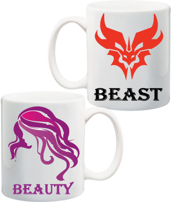 ME&YOU Gift for Husband/Wife/Boyfriend/Girlfriend On Valentine's Day And Anniversary;Beauty With Beast Printed Ceramic Mug(325 ml, Pack of 2), Multicolor
ME&YOU Gift for Husband/Wife/Boyfriend/Girlfriend On Valentine's Day And Anniversary;Beauty With Beast Printed Ceramic Mug(325 ml, Pack of 2), Multicolor