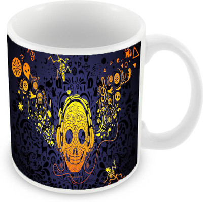 Sleep Nature's SN-MG-594 Ceramic Mug(350 ml), Multicolor