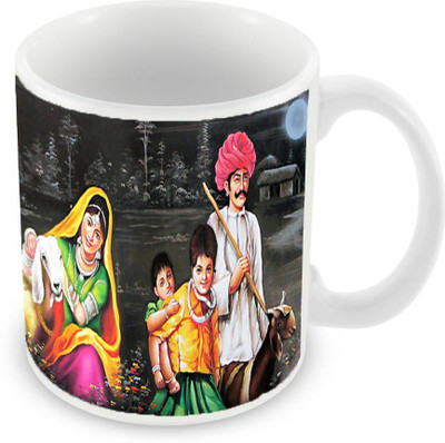 Sleep Nature's SN-MG-211 Ceramic Mug(350 ml), Multicolor