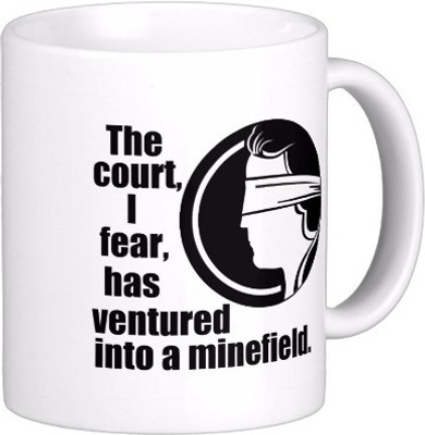Exoctic Silver Best Quoted Coffee 00025 Ceramic Mug(300 ml), Multicolor
