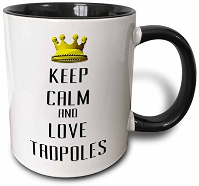 3dRose mug_121326_4 Gold Crown Keep Calm and Love Tadpoles Two Tone Black, 11 oz, Black/White Ceramic Mug(60 ml), Multicolor
3dRose mug_121326_4 Gold Crown Keep Calm and Love Tadpoles Two Tone Black, 11 oz, Black/White Ceramic Mug(60 ml), Multicolor