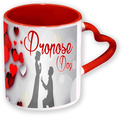 Heyworlds Happy Propose Day Gifts Heart Shape Red Color with Handle Ceramic Mug(325 ml), Multicolor
Heyworlds Happy Propose Day Gifts Heart Shape Red Color with Handle Ceramic Mug(325 ml), Multicolor
