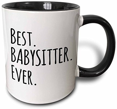 3dRose Best Babysitter Ever Child-Minder Gifts A Way To Say Thank You for Looking After The Kids Two Tone Black, 11 oz, Black/White Ceramic Mug(60 ml), Multicolor
3dRose Best Babysitter Ever Child-Minder Gifts A Way To Say Thank You for Looking After The Kids Two Tone Black, 11 oz, Black/White Ceramic Mug(60 ml), Multicolor