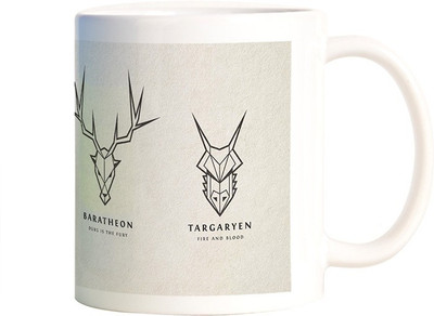 Rangeele Inkers GOT Polygon Logo Ceramic Mug(300 ml), Multicolor