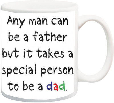 ME&YOU Gift For Daddy/Dad/Papa On Birthday;Any Man Can Be A Father Printed Ceramic Mug(325 ml), Multicolor
ME&YOU Gift For Daddy/Dad/Papa On Birthday;Any Man Can Be A Father Printed Ceramic Mug(325 ml), Multicolor