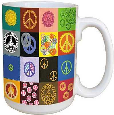 Tree-Free Greetings Greetings 45592 Suzan Waldinger Peace Is Everywhere Ceramic with Full-Sized Handle, 15-Ounce Ceramic Mug(60 ml), Multicolor
Tree-Free Greetings Greetings 45592 Suzan Waldinger Peace Is Everywhere Ceramic with Full-Sized Handle, 15-Ounce Ceramic Mug(60 ml), Multicolor