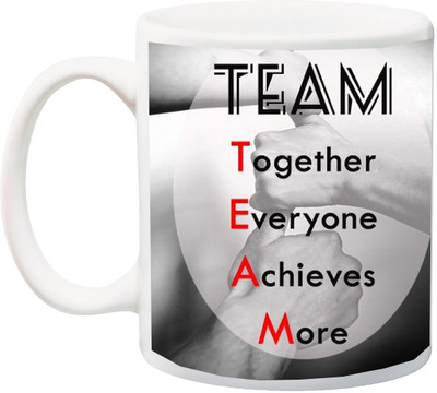ME&YOU Team Together Everyone Achieves More printed Ceramic Mug(325 ml), Multicolor
ME&YOU Team Together Everyone Achieves More printed Ceramic Mug(325 ml), Multicolor