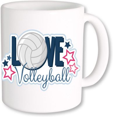 PhotogiftsIndia I Love Volleyball 02 Ceramic Mug(325 ml)