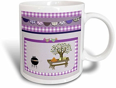 3dRose Barbeque Pit, Picnic Table with Platter and Lemon Aid, Purple Gingham Ceramic, 15 oz, White Ceramic Mug(60 ml)
3dRose Barbeque Pit, Picnic Table with Platter and Lemon Aid, Purple Gingham Ceramic, 15 oz, White Ceramic Mug(60 ml)