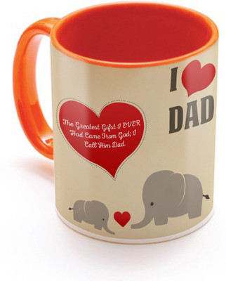 SKY TRENDS The Greatest Gifts I Ever Had Came From God With Heart And Elephant Best Gift For Father's Day Inner Orange Color Ceramic Mug(320 ml), Orange;white
SKY TRENDS The Greatest Gifts I Ever Had Came From God With Heart And Elephant Best Gift For Father's Day Inner Orange Color Ceramic Mug(320 ml), Orange;white
