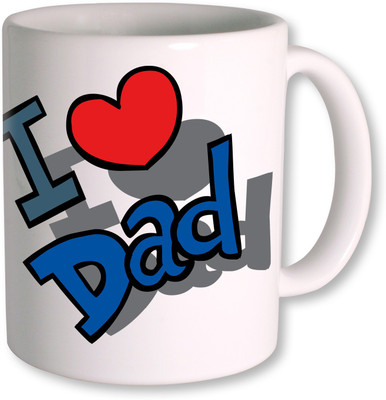 PhotogiftsIndia Happy Fathers Day 120 Ceramic Mug(350 ml), White