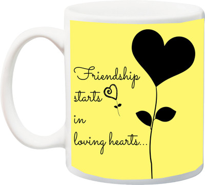 ME&YOU Gift for Men/Women/Boy/Girl On Valentine's Day;Friendship Starts In Loving Heart Printed Ceramic Mug(325 ml), Multicolor
ME&YOU Gift for Men/Women/Boy/Girl On Valentine's Day;Friendship Starts In Loving Heart Printed Ceramic Mug(325 ml), Multicolor