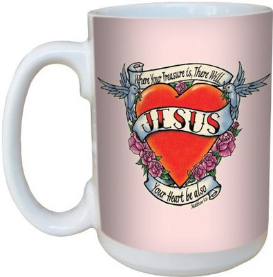 Tree-Free Greetings Greetings lm44259 Heart Tattoo: Matthew 6:21 Ceramic with Full-Sized Handle, 15-Ounce Ceramic Mug(60 ml), Multicolor
Tree-Free Greetings Greetings lm44259 Heart Tattoo: Matthew 6:21 Ceramic with Full-Sized Handle, 15-Ounce Ceramic Mug(60 ml), Multicolor