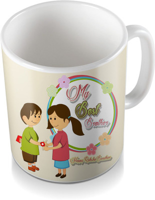 SKY TRENDS My Best Brother Happy Rakshabhan Gifts For Rakshabandhan Coffee Ceramic Mug(320 ml), White
SKY TRENDS My Best Brother Happy Rakshabhan Gifts For Rakshabandhan Coffee Ceramic Mug(320 ml), White