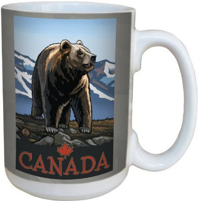 Tree-Free Greetings Greetings lm43350 Vintage Canada Grizzly Bear by Paul A. Lanquist Ceramic with Full-Sized Handle, 15-Ounce, Multicolored Ceramic Mug(60 ml), Multicolor
Tree-Free Greetings Greetings lm43350 Vintage Canada Grizzly Bear by Paul A. Lanquist Ceramic with Full-Sized Handle, 15-Ounce, Multicolored Ceramic Mug(60 ml), Multicolor