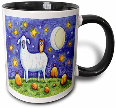 3dRose mug_159518_4 Whimsical Sheep and Owl Halloween Scene Two Tone Black, 11 oz, Black/White Ceramic Mug(60 ml), Multicolor
3dRose mug_159518_4 Whimsical Sheep and Owl Halloween Scene Two Tone Black, 11 oz, Black/White Ceramic Mug(60 ml), Multicolor
