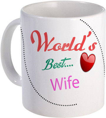 SKY TRENDS World Best Wife for Amazing Gift A Ceramic to Anniversery And Specialy For Valentine Day Design (27) Ceramic Mug(320 ml), White
SKY TRENDS World Best Wife for Amazing Gift A Ceramic to Anniversery And Specialy For Valentine Day Design (27) Ceramic Mug(320 ml), White