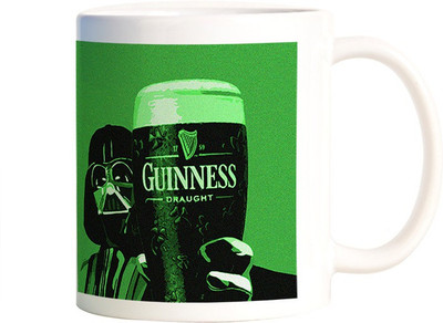 Rangeele Inkers Vader Beverage Ceramic Mug(300 ml), Multicolor