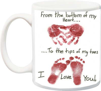 ME&YOU Gift for Husband/Wife/Girlfriend/Boyfriend/Lover;"From the bottom of my heart I Love You HD printed Ceramic Mug(325 ml), Multicolor
ME&YOU Gift for Husband/Wife/Girlfriend/Boyfriend/Lover;"From the bottom of my heart I Love You HD printed Ceramic Mug(325 ml), Multicolor