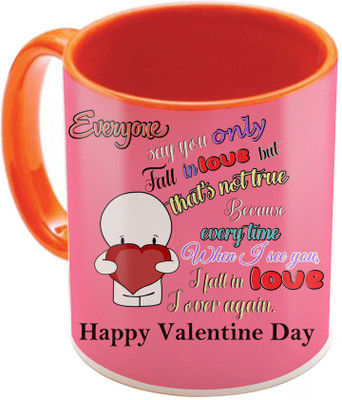 SKY TRENDS Valentine Gift for Girlfriend Love Printed I Love U Forever Perfect for Her Him Wife Fiance Anniversary And Birthday STGD025 Ceramic Mug(325 ml), Orange
SKY TRENDS Valentine Gift for Girlfriend Love Printed I Love U Forever Perfect for Her Him Wife Fiance Anniversary And Birthday STGD025 Ceramic Mug(325 ml), Orange