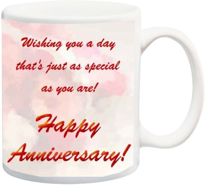 ME&YOU Gift for Husband/Wife/Mom/Dad/Couples/Lover;Wishing you a day that's just as special is you are happy anniversary ,Printed Ceramic Mug(325 ml), Multicolor
ME&YOU Gift for Husband/Wife/Mom/Dad/Couples/Lover;Wishing you a day that's just as special is you are happy anniversary ,Printed Ceramic Mug(325 ml), Multicolor