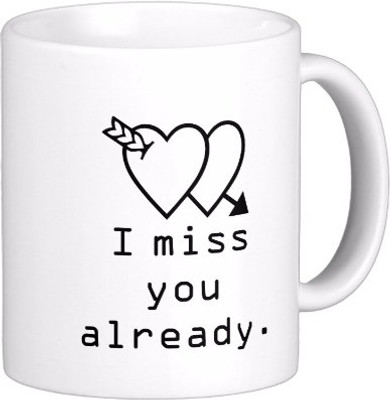 Exoctic Silver Unspoken Words C003 Ceramic Mug(300 ml), Black;white