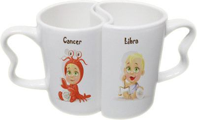 Ucard Cancer and Libra Zodiac Sign Couple Bone China, Ceramic, Porcelain Mug(325 ml), Multicolor
Ucard Cancer and Libra Zodiac Sign Couple Bone China, Ceramic, Porcelain Mug(325 ml), Multicolor