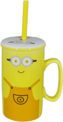 Babysid Collections Minions Stylish with Lid & Spoon cum Straw Porcelain Mug(300 ml), Multicolor
Babysid Collections Minions Stylish with Lid & Spoon cum Straw Porcelain Mug(300 ml), Multicolor