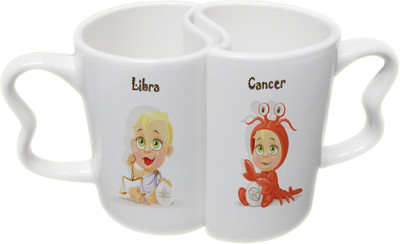 Ucard Libra and Cancer Zodiac Sign Valentines Day Couple Bone China, Ceramic, Porcelain Mug(325 ml), Multicolor
Ucard Libra and Cancer Zodiac Sign Valentines Day Couple Bone China, Ceramic, Porcelain Mug(325 ml), Multicolor
