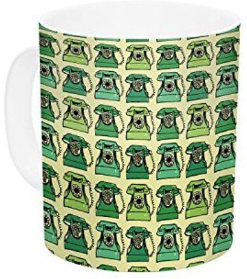 Kess InHouse InHouse Holly Helgeson Vintage Telephone Green Pattern Ceramic Coffee, 11 oz, Multicolor Ceramic Mug(60 ml)
Kess InHouse InHouse Holly Helgeson Vintage Telephone Green Pattern Ceramic Coffee, 11 oz, Multicolor Ceramic Mug(60 ml)