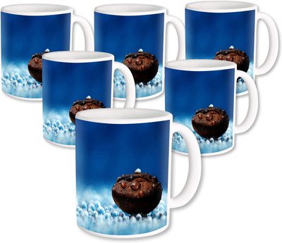 Heyworlds Gifts for Coffee Design set of six 01 Ceramic Mug(325 ml, Pack of 6), Multicolor
Heyworlds Gifts for Coffee Design set of six 01 Ceramic Mug(325 ml, Pack of 6), Multicolor