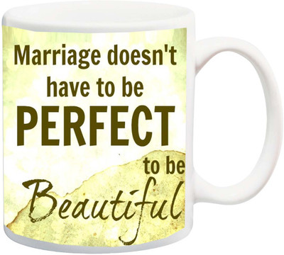 ME&YOU Gift for Husband/Wife/Mom/Dad/Couples/Lover;Marriage doesn't have to be perfect beautiful printed Ceramic Mug(325 ml), Multicolor
ME&YOU Gift for Husband/Wife/Mom/Dad/Couples/Lover;Marriage doesn't have to be perfect beautiful printed Ceramic Mug(325 ml), Multicolor