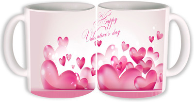PhotogiftsIndia Happy Valentine Day 06 Ceramic Mug(325 ml, Pack of 2)