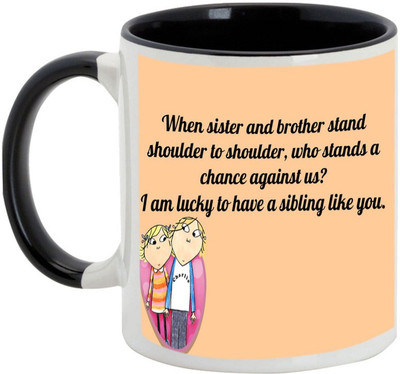 AllUPrints Gifts For Bhaiya Dooj - When Sister And Brother Stand.... Black Ceramic Mug(325 ml)
AllUPrints Gifts For Bhaiya Dooj - When Sister And Brother Stand.... Black Ceramic Mug(325 ml)