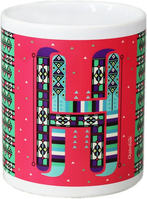 Chumbak MG32 Ceramic Mug(300 ml), Multicolor