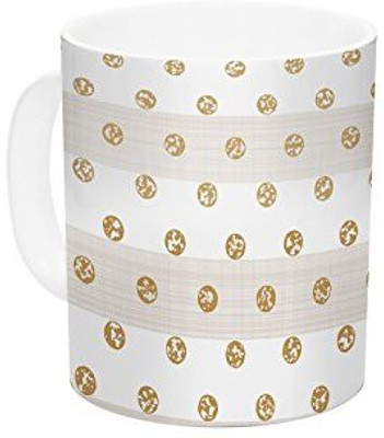 Kess InHouse InHouse Pellerina Design Linen Polka Stripes Gold Dots Ceramic Coffee, 11 oz, Multicolor Ceramic Mug(60 ml)
Kess InHouse InHouse Pellerina Design Linen Polka Stripes Gold Dots Ceramic Coffee, 11 oz, Multicolor Ceramic Mug(60 ml)
