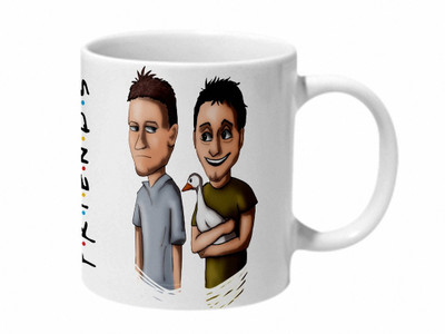 Mooch Wale Joey And Chandler And The Duck Friends Art Work Ceramic Mug(325 ml), Multicolor
Mooch Wale Joey And Chandler And The Duck Friends Art Work Ceramic Mug(325 ml), Multicolor