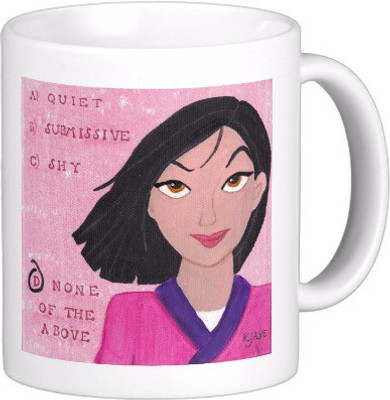 Exoctic Silver Best Quoted Coffee 00233 Ceramic Mug(300 ml), Multicolor