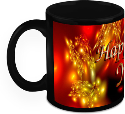 Homesogood New Year Liquid Art Ceramic Mug(325 ml)