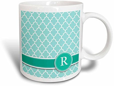 3dRose Personalized Letter R Aqua Blue Quatrefoil Pattern Teal Turquoise Mint Monogrammed Personal Initial Ceramic, 15 oz, White Ceramic Mug(60 ml)
3dRose Personalized Letter R Aqua Blue Quatrefoil Pattern Teal Turquoise Mint Monogrammed Personal Initial Ceramic, 15 oz, White Ceramic Mug(60 ml)