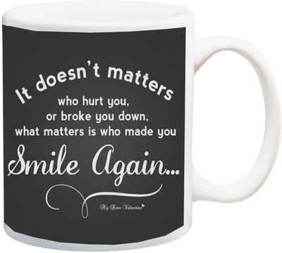 ME&YOU Valentines Day Gifting Ceramic Mug(325 ml), Multicolor